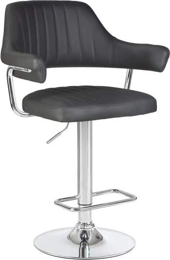 5019-LM CHARLY,  цвет сиденья серый, цвет основания хром Стул барный CHARLY (серый)