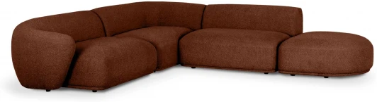 855369 Диван Fabro ОГОГО (арт.855369), (Ткань,Букле/Терракотовый)