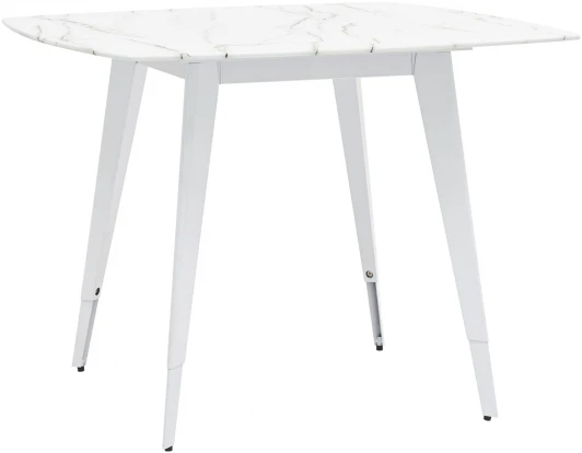 УТ000002666 Стол обеденный Stool Group Ричмонд 100*100 белый стеклянный УТ000002666