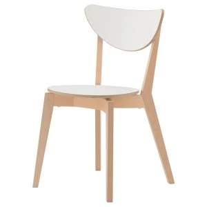 803.593.54 НОРДМИРА Стул, белый, береза