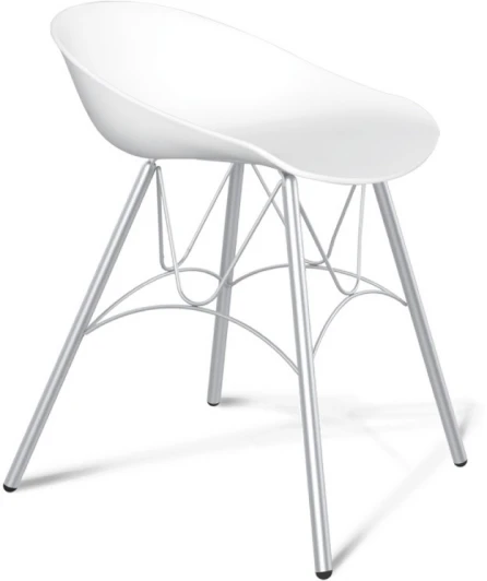 5252571401 Стул SHT-ST19/S100 белый/хром лак Sheffilton 5252571401