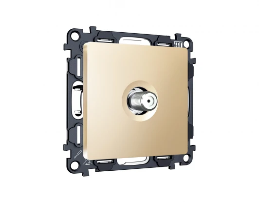 MA613050 Комплект механизма ТВ-розетки SAT встраиваемый (шампань) Ambrella Volt QUANT MA613050