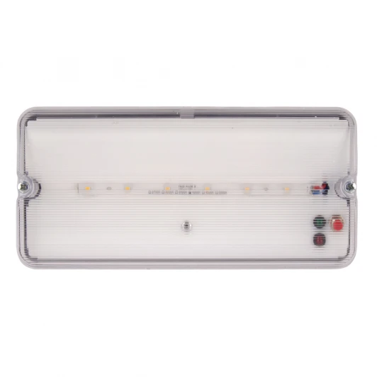 ULW-K25B 6W/4000K/EMG IP65 WHITE Светильник светодиодный влагозащищенный с БАП 4000K Uniel ULW-K25B 6W/4000K/EMG IP65 WHITE