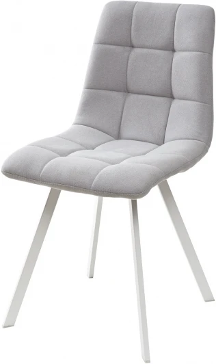 UDC8025UF86002BWH Стул CHILLI SQUARE UF860-02B серо-голубой, ткань/ белый каркас