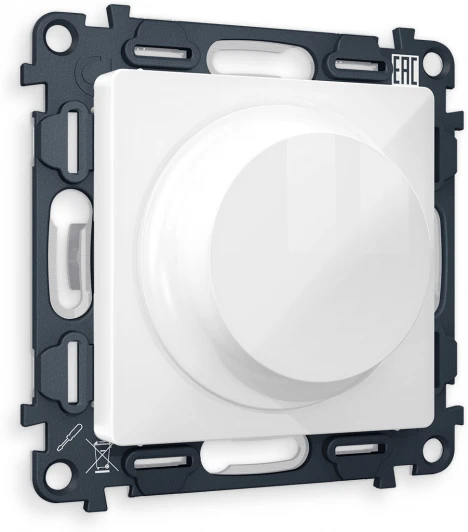 MA105510 Комплект механизма Ambrella Volt светорегулятора универсального поворотно-нажимного ALFA MA105510 Белый глянец 25-600W/LED 5-300W QUANT