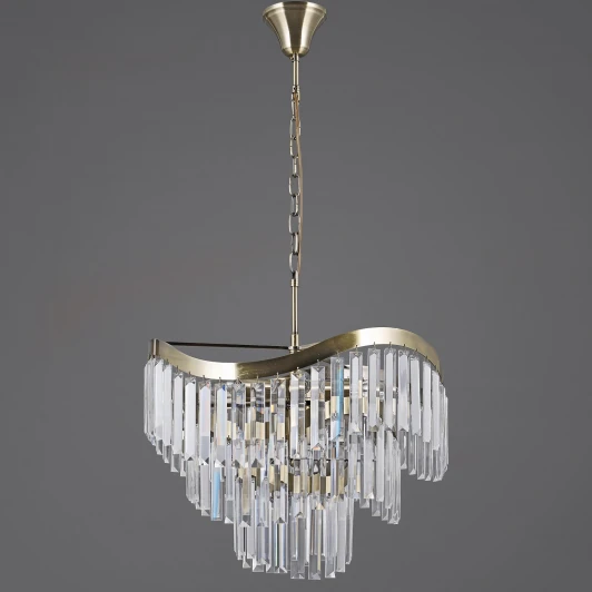 IL3475-8PSQ-25AB ELITE Подвесная люстра хрустальная ILLUMICO IL3475-8PSQ-25AB ELITE