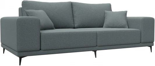 122673 Диван прямой Льюес (Серый/Рогожка) Лига Диванов арт.122673