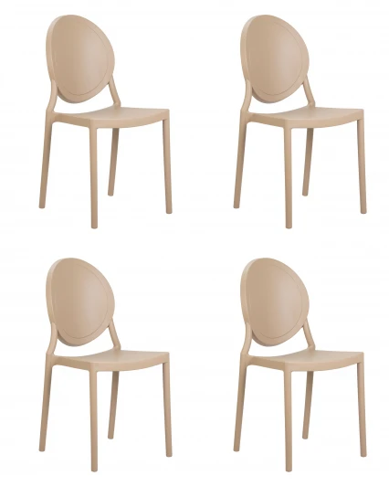 LMZL-PP712-N_P-beige Набор 4 шт стул обеденный DOBRIN ALBERT (цвет бежевый)