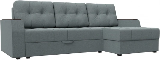 123011 Диван угловой Эмир БС правый угол (Серый/Рогожка) Лига Диванов арт.123011