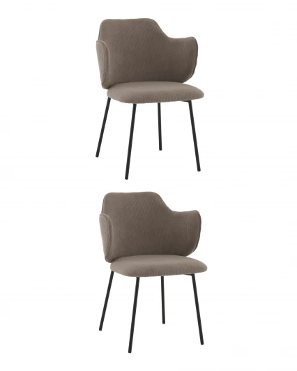 УТ000042477 Стул Джиннет NEW велюр капучино 2 шт. Stool Group УТ000042477