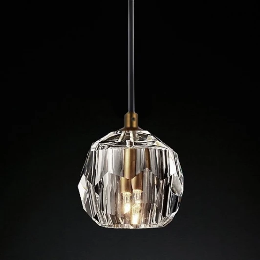 40.1543 Подвесной светильник Rh Boule De Cristal Single Rod Pendant Brass ImperiumLoft 40,1543 (84594-22)