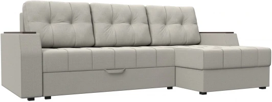 123009 Диван угловой Эмир БС правый угол (Бежевый/Рогожка) Лига Диванов арт.123009