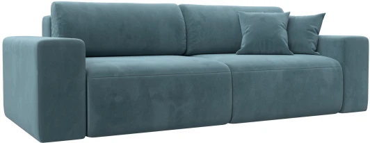 121306 Диван прямой Лига-036 НПБ Классик (Бирюзовый/Велюр) Лига Диванов арт.121306