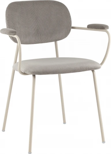 УТ000040241 Стул обеденный Stool Group Deia кремовая экокожа черные ножки арт.УТ000040334