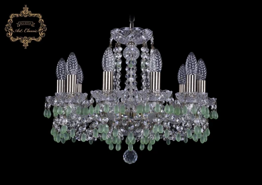 11.24.10.165.Br.V5001 Подвесная люстра Art Classic 11.24 11.24.10.165.Br.V5001 (220V, хрусталь, на цепи, подсвечник, свеча)