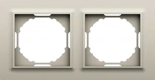 DEW21235 Рамка 2-я, Wave матовый кашемир Donel A07 DEW21235