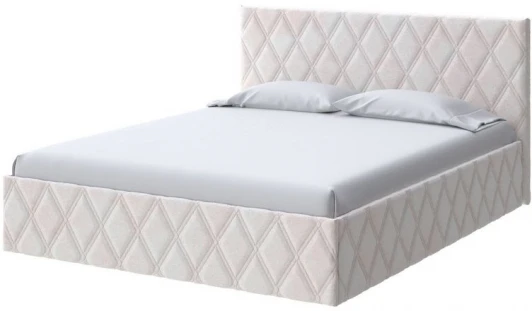 2023051 PROxSON Кровать Fresco (Ткань: Велюр Teddy Жемчужный) 80x200