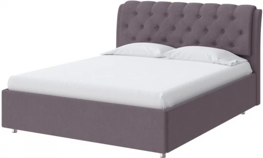 1921337 PROxSON Кровать Chester (Ткань: Рогожка Тетра Слива) 140x200