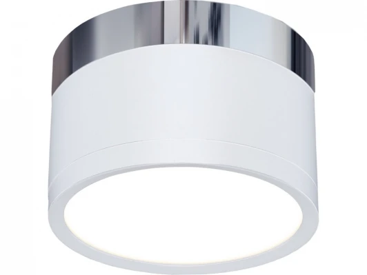 DLR029 10W 4200K белый матовый/хром Накладной точечный светильник Elektrostandard DLR029 10W 4200K белый матовый/хром (LED, 220V)