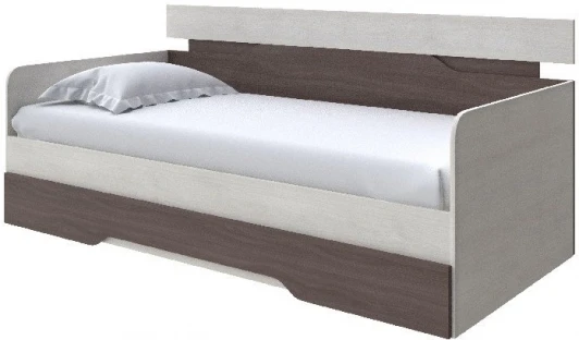 2019917 Без бренда Кровать-Софа Milton (ЛДСП Дуб Шамони светлый/Ясень Шимо Темный) 80x190