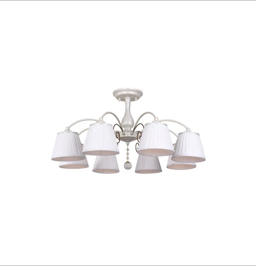255/8-Whiteplatina Потолочная люстра IDLamp Kipriena 255/8-Whiteplatina