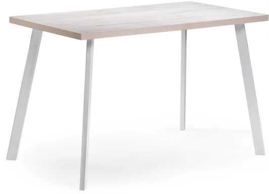 489660 Стол Notta Тринити Лофт 120 25 мм белый матовый / юта 489660