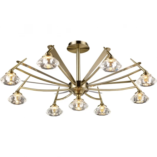 907-09-53 antique brass Потолочная люстра N-Light 907 907-09-53 antique brass