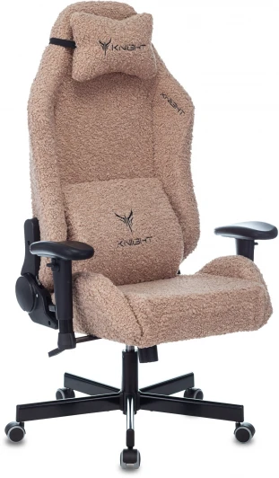 KNIGHT T1 CORAL Кресло игровое Knight T1 коралловый экомех с подголов. крестовина металл