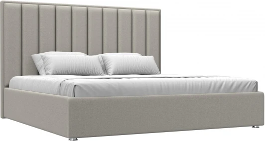 123058 Кровать интерьерная Афродита 200 (Бежевый/Рогожка) Лига Диванов арт.123058