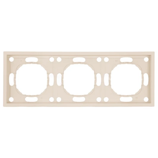 49912 Рамка на 3 поста (кашемир, soft touch) Stekker Эмили 49912