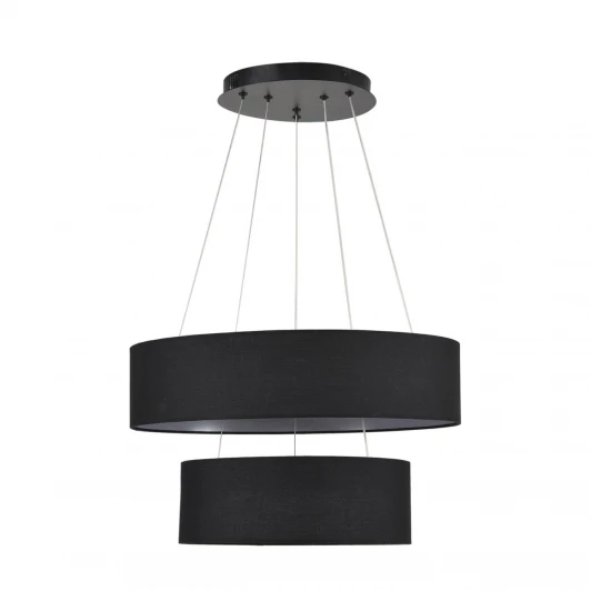 8373/55L Люстра подвесная Lumion Sava 8373/55L черный, металл/текстиль/силикон LED 55W 3000/4000/6000K 220V