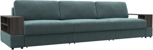 129079 Диван прямой с 2 полками Лига-055 НПБ Лонг Лига Диванов (Шенилл) арт.129079