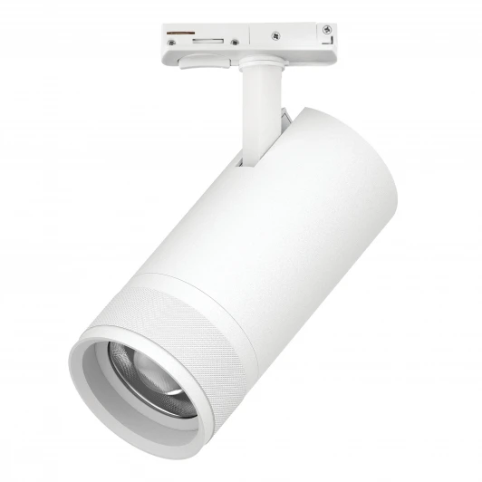 C4306SS Трековый светильник однофазный/трехфазный светодиодный 30W 220V 2100LM 20-55G с тонким адаптером Lightstar Canno Pro C4306SS