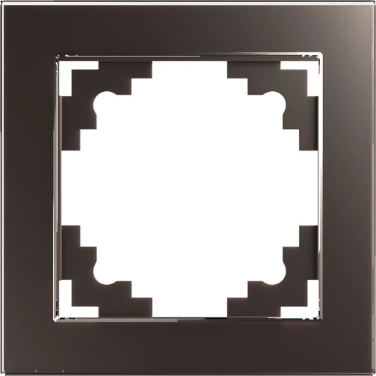39535 Рамка на 1 пост (коричневый) Stekker Катрин 39535
