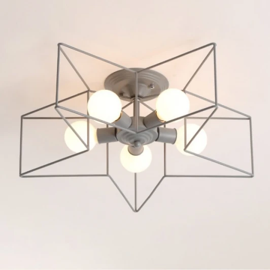 Asteri01 Потолочная люстра на штанге Asteri Gray Imperiumloft Asteri01 (178359-26) (для детской, 220V)