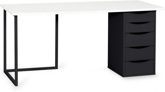 572858 Композиция ОГОГО Board 1800х700 (ЛДСП/Белый,Черный)