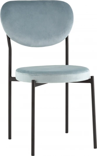 УТ000039145 Стул обеденный Барбара велюр серо-голубой NC Stool Group (арт.УТ000039145)