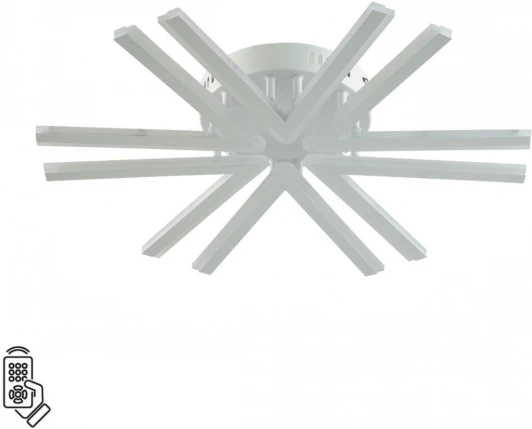 8029/60CL Потолочная люстра Lumion Alberta 8029/60CL белый/белый, металл/акрил с ПДУ LED 60W 3000-6000К 220V (круглые)