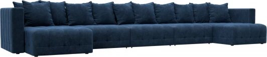 128877 Диван П-образный Лига-052 НПБ МегаЛонг Лига Диванов (Велюр) арт.128877