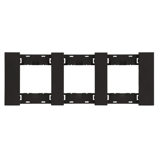 AA4802M3AG Рамка 3-ая черный матовый Meiton AA4802M3AG