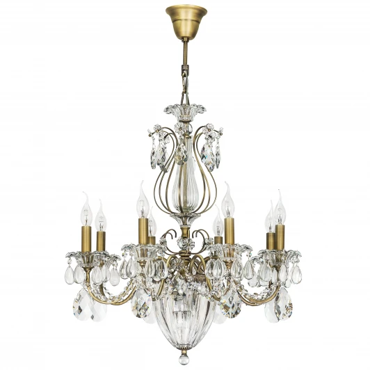790111 Подвесная люстра Osgona Schon 790111 (220V, хрусталь, подсвечник, свеча)