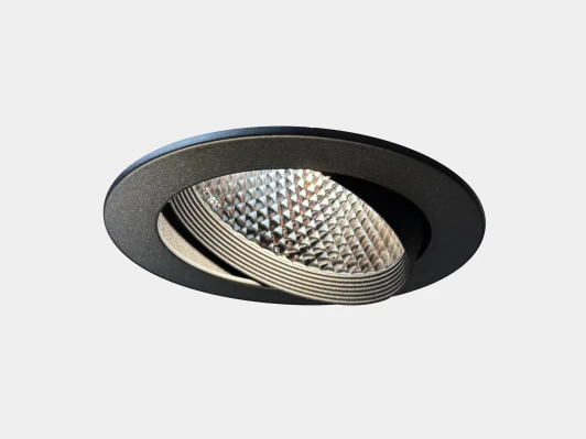 KZ-2-DLB-18-WW Светильник светодиодный потолочный встраиваемый наклонный черный, 18Вт 3000К DesignLed DL-KZ KZ-2-DLB-18-WW