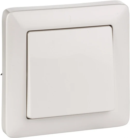 VS16-133-B Выключатель встраиваемый одноклавишный (белый) Systeme Electric VS16-133-B