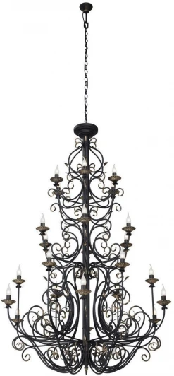 V1078-1/24 Подвесная люстра большая Vitaluce V1078-1/24 (220V, под старину)