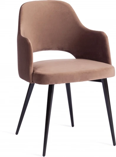 19927 Обеденный стул Tetchair VALKYRIA (Ткань,Металл/Коричневый,Черный )