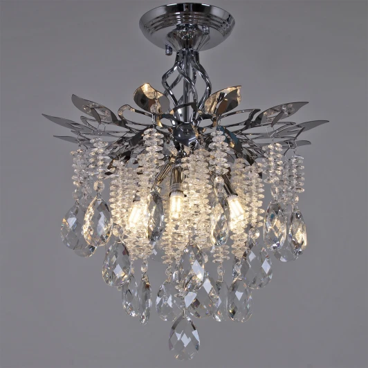 01108-0.3-340 CR Потолочная люстра на штанге хрустальная Reluce 01108-0.3-340 CR (220V)