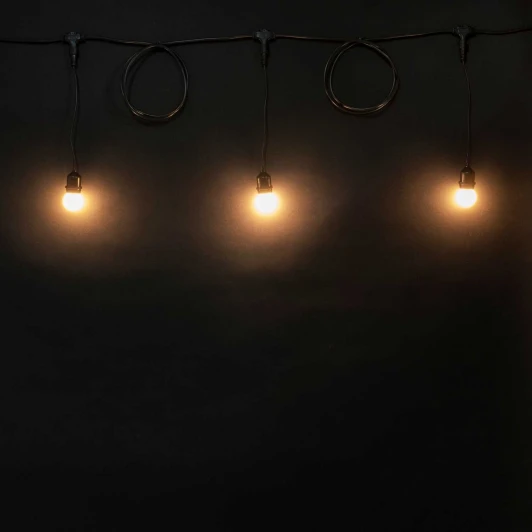 UNIL3/100-1-2 22-421 Ретро Гирлянда Unibelt Luna 3м с Шагом 150см, Провод Черный ПВХ, IP54