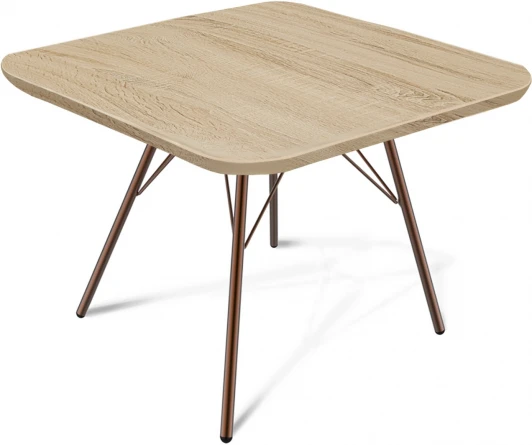 5814077302 Столик журнальный SHT-S37/ЛДСП 60/60 медный мет./дуб сонома Sheffilton 5814077302