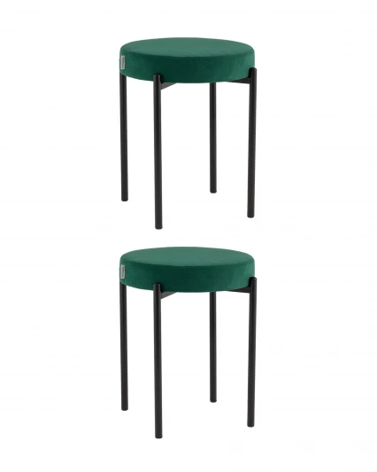 УТ000043139 Табурет Бриф Original велюр зеленый 2 шт. Stool Group УТ000043139