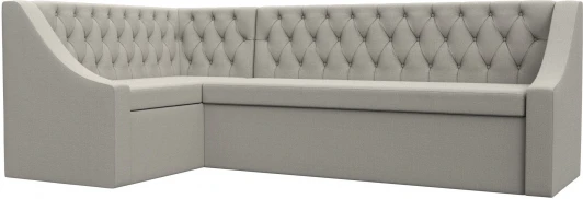 122512L Диван кухонный угловой Мерлин левый угол (Бежевый/Рогожка) Лига Диванов арт.122512L